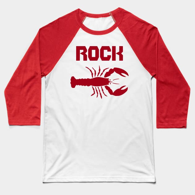 Rock Lobster Baseball T-Shirt by flimflamsam